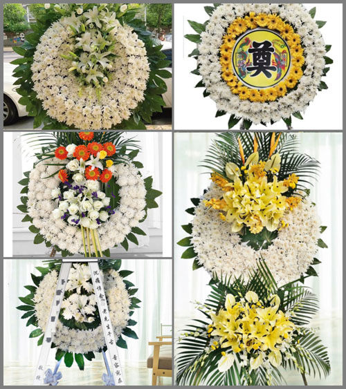 浙江省丽水莲都区仙渡乡花圈速递